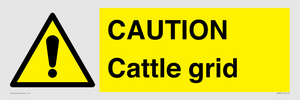 CAUTION Cattle grid